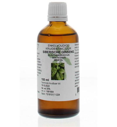 De Cruydhof Siberische Ginseng Wortel (100 ml)