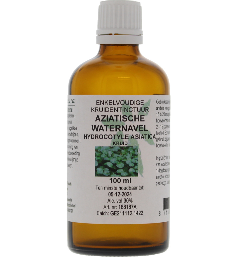 De Cruydhof Hydrocotyle asiatica/aziat waternavel tinctuur bio (100 ml)