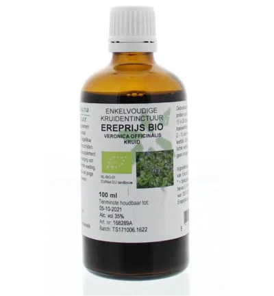 De Cruydhof Veronica off herb / ereprijskruid tinctuur bio (100 ml)