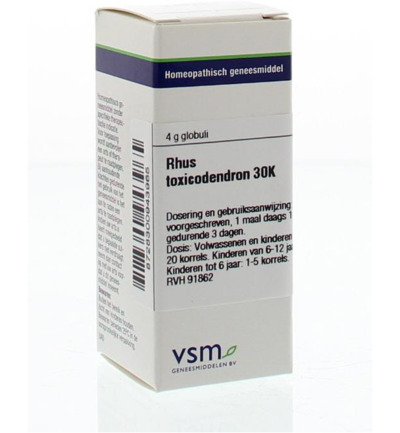 VSM Rhus toxicodendron 30K (4 gr)