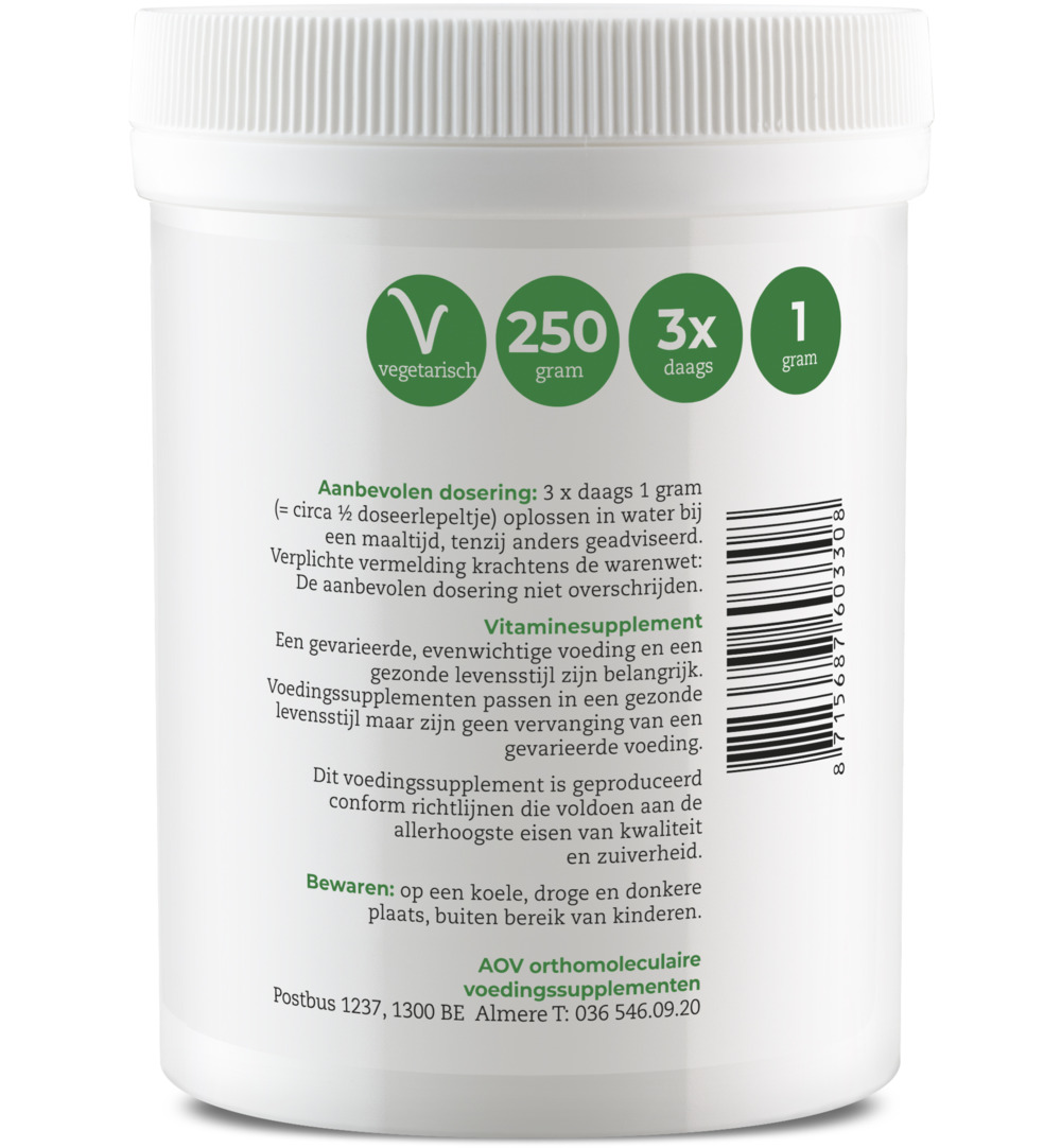 AOV 330 Vitamine C ascorbinezuur (250 gr)