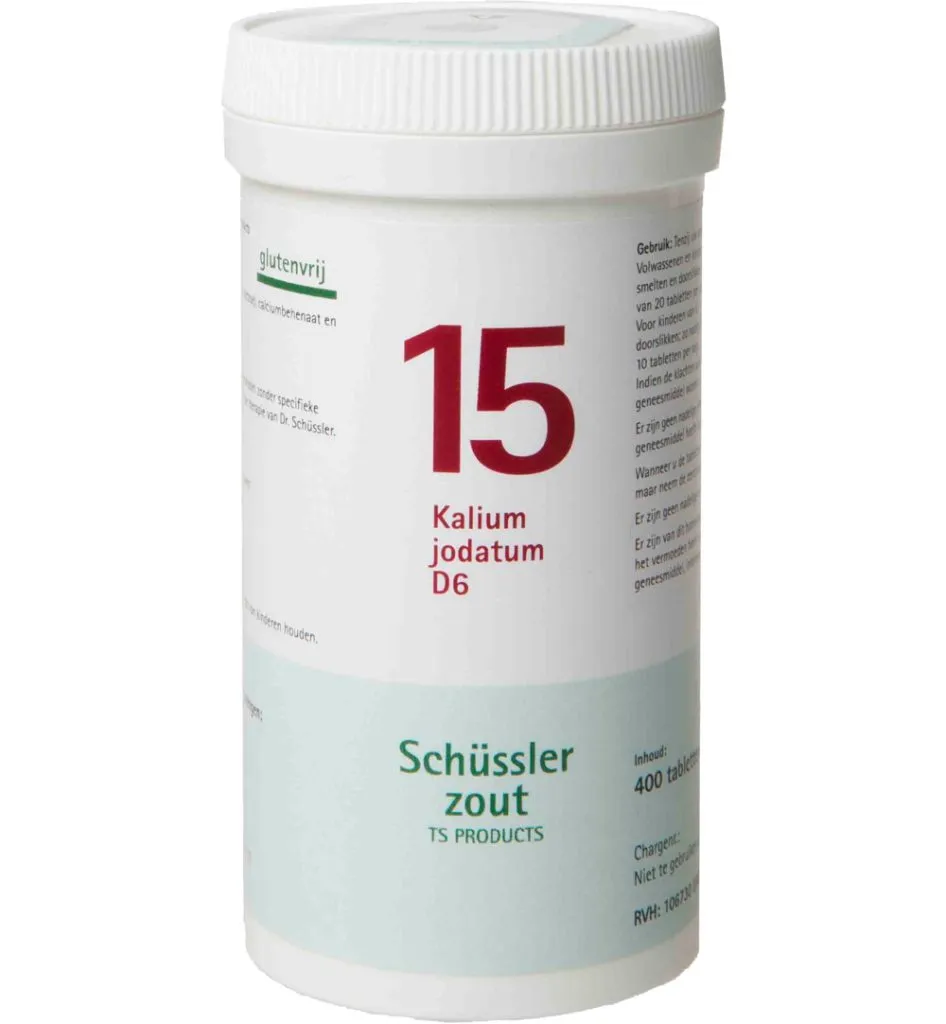 Pfluger Kalium jodatum 15 D6 Schussler (400 tabletten)