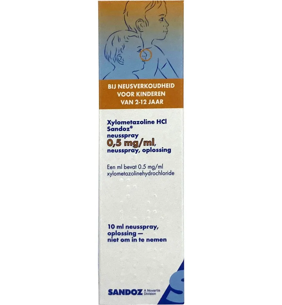 Sandoz Xylometazoline 0.5mg/ml spray (10 ml)