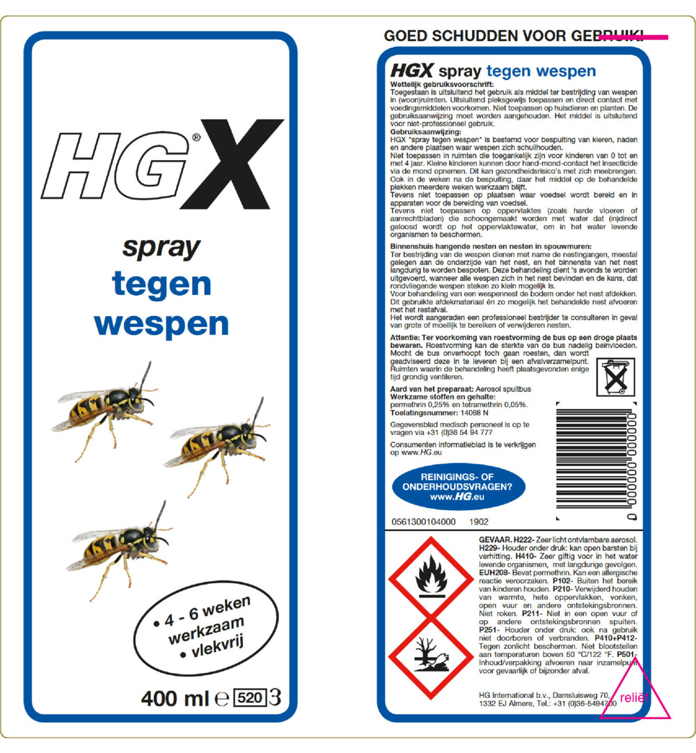 HG X Tegen Wespen (400 ml) - image 2