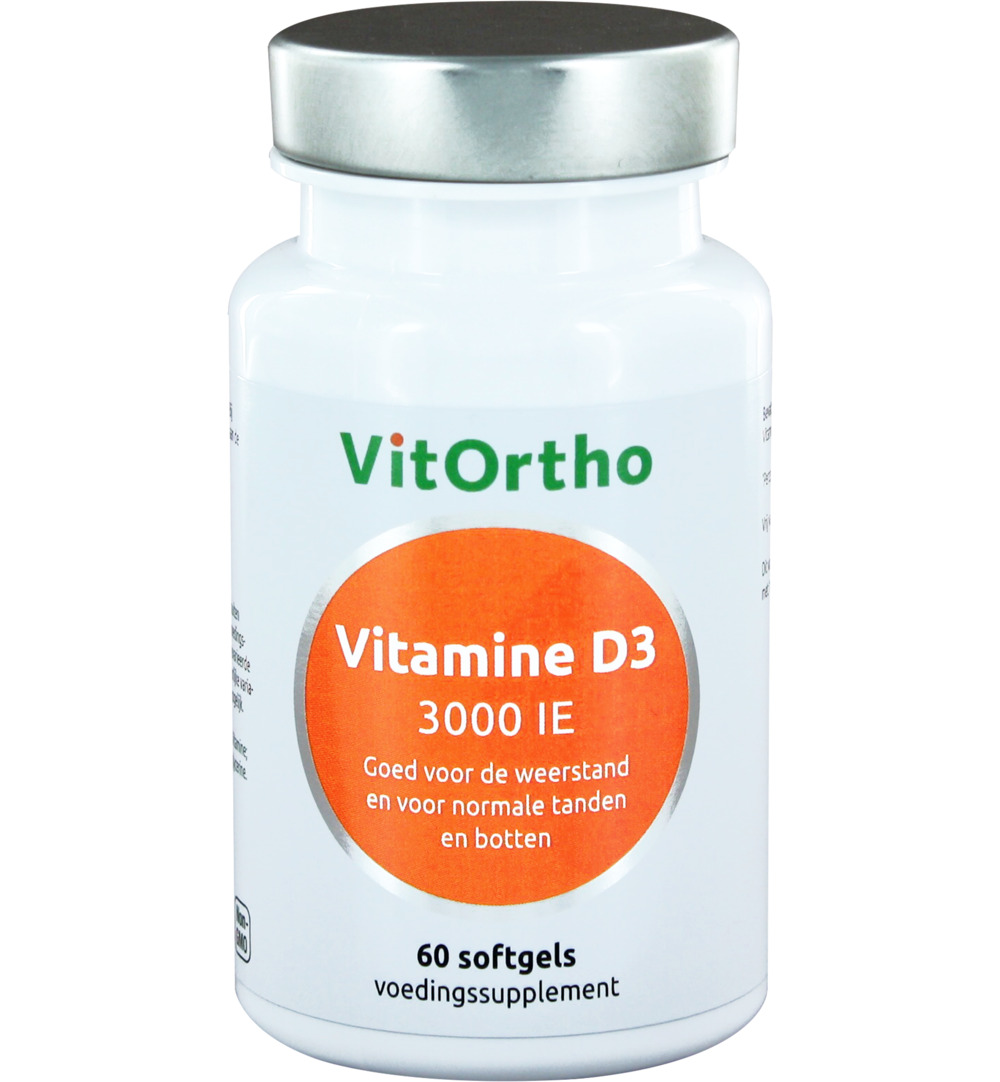 VitOrtho Vitamine D3 3000IE (60 softgels)