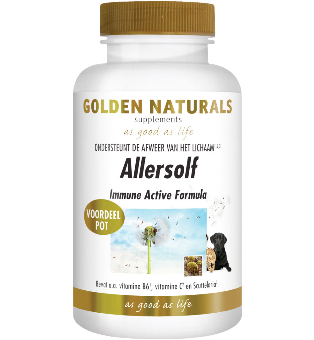 Golden Naturals Allersolf immune active formula (180 tabletten)