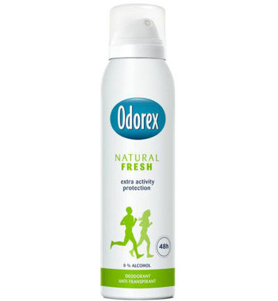 Odorex Body heat responsive spray natural fresh (150 ml)