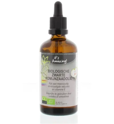 It'S Amazing Zwart Komijnzaad Olie Bio (100 ml)
