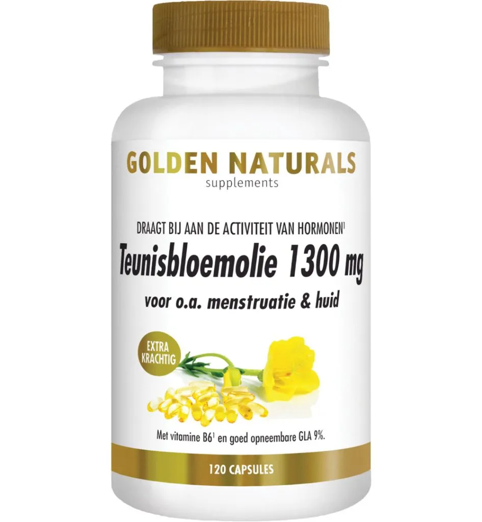 Golden Naturals Teunisbloemolie 1300 mg (120 softgels)