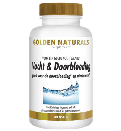 Golden Naturals Vocht & Doorbloeding (60 vega capsules)