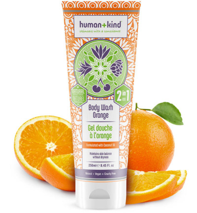 Human+Kind 2-in-1 Bodywash orange vegan (250 ml)