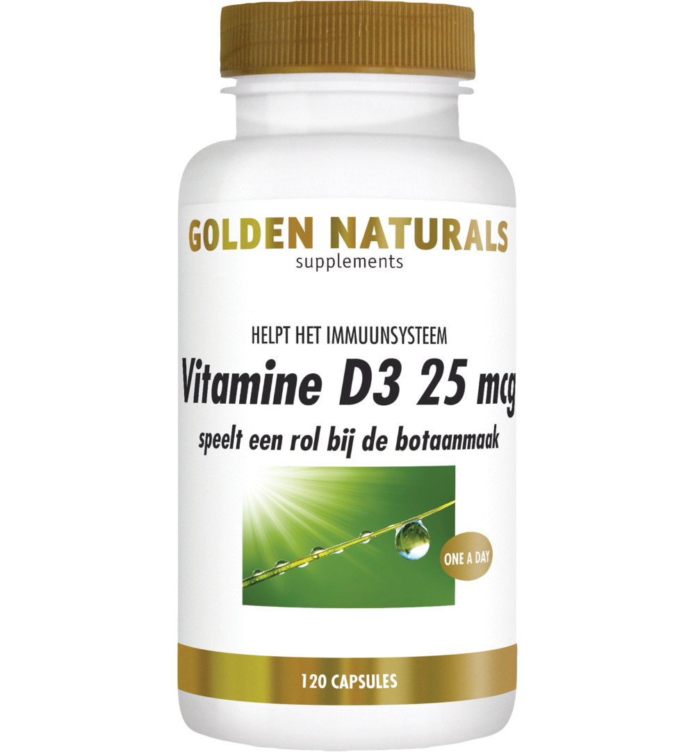 Golden Naturals Vitamine D3 25 mcg (120 softgels)