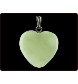 Ruben Robijn Hanger hart 20mm jade (1 stuk)