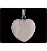 Ruben Robijn Hanger hart 20mm roze kwarts (1 stuk)
