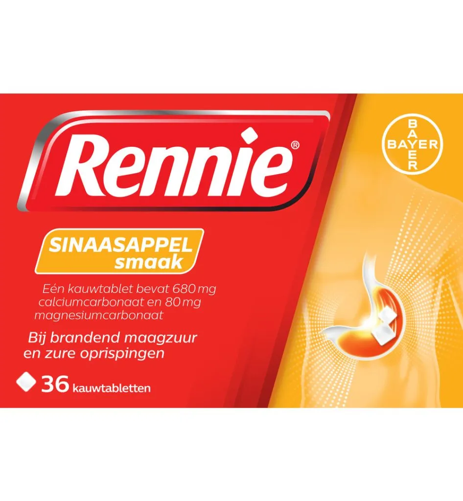 Rennie Sinaasappel (36 tabletten)