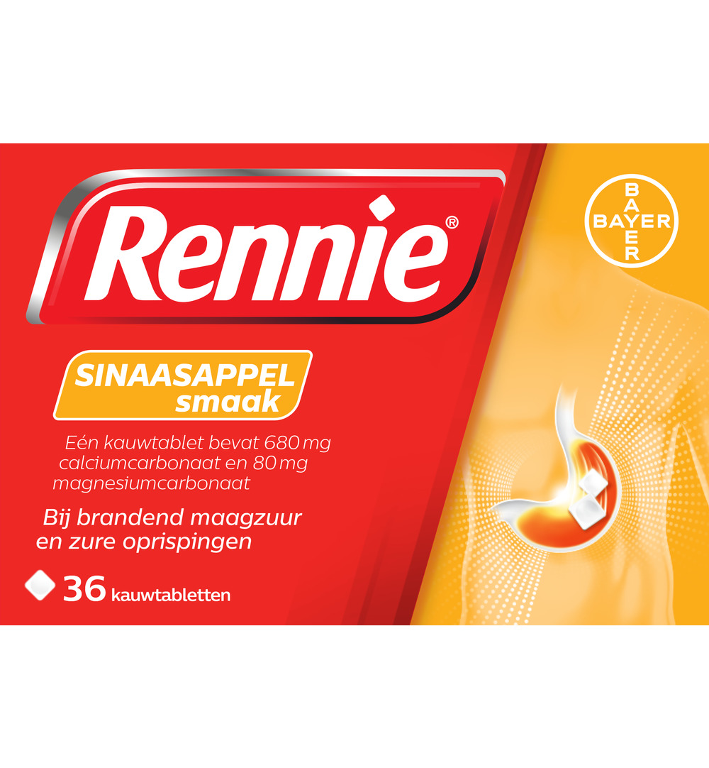 Rennie Sinaasappel (36 tabletten)