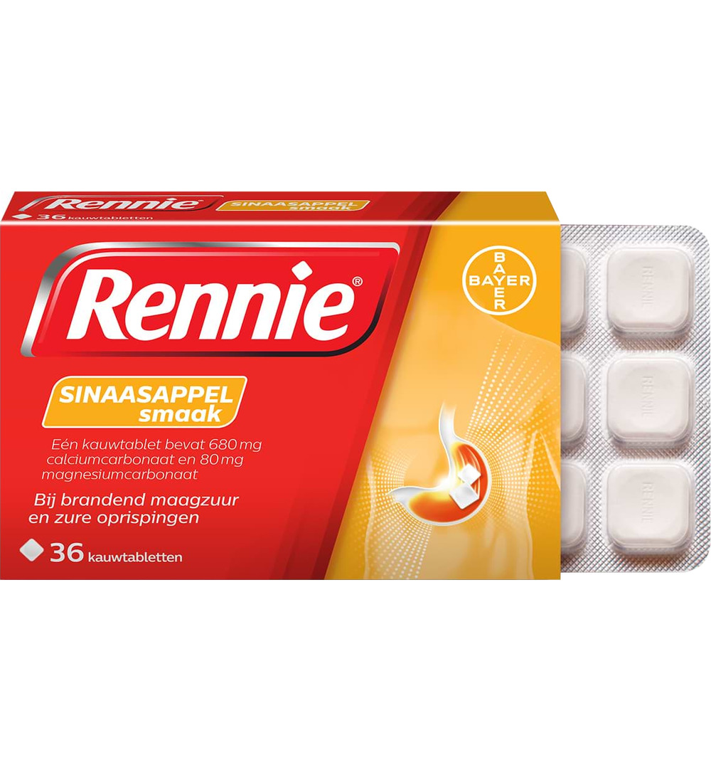 Rennie Sinaasappel (36 tabletten)