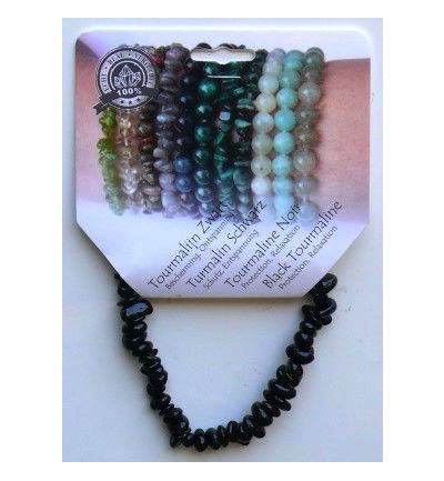 Steengoed Splitarmband toermalijn zwart (1 stuk)