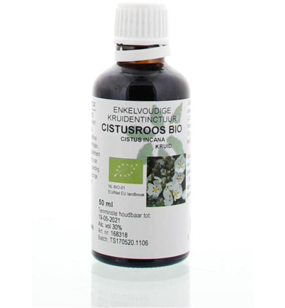 De Cruydhof Cistus incana / cistus roos tinctuur bio (50 ml)