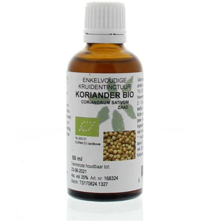 De Cruydhof Coriandrum sativum / koriander tinctuur bio (50 ml)