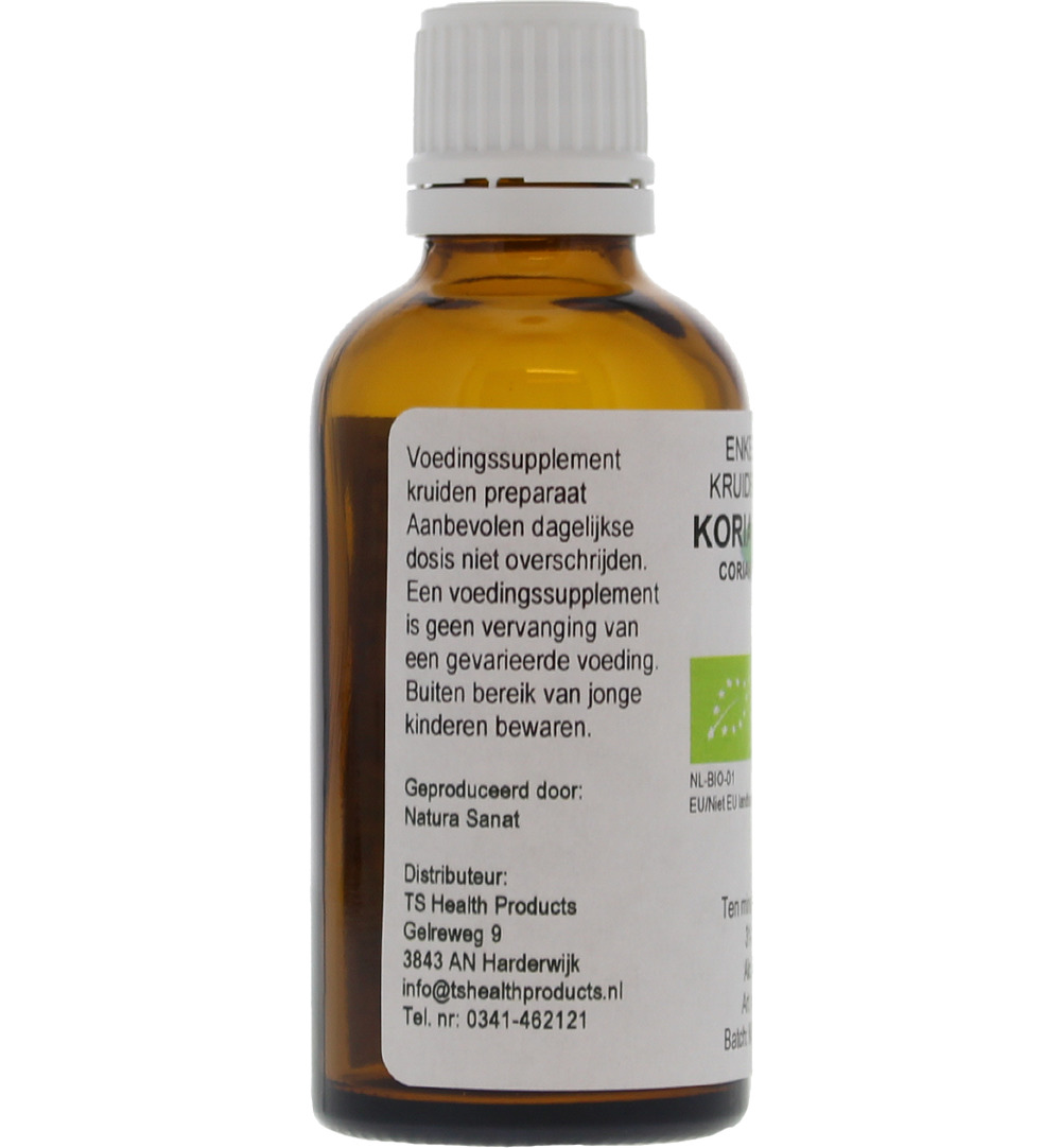 De Cruydhof Coriandrum sativum / koriander tinctuur bio (50 ml) - image 2