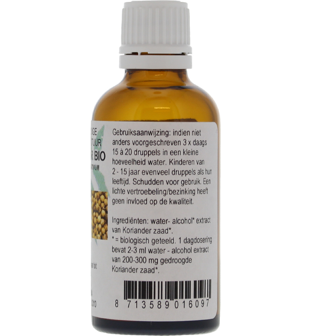 De Cruydhof Coriandrum sativum / koriander tinctuur bio (50 ml) - image 3