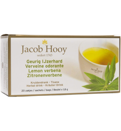 Jacob Hooy Geurig Ijzerhard Theezak Gold (20 stuks)