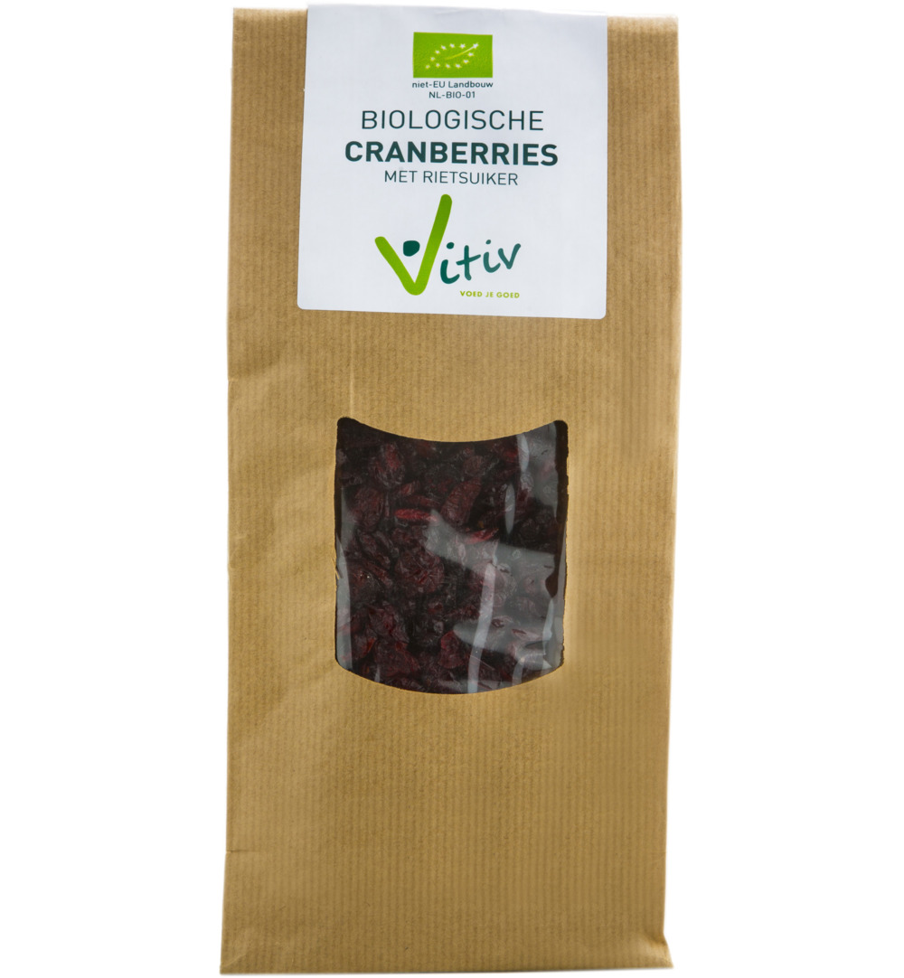 Vitiv Cranberries Rietsuiker Bio (250 gr)