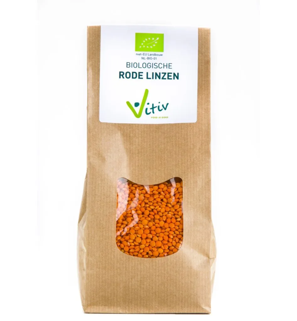 Vitiv Rode Linzen Bio (500 gr)