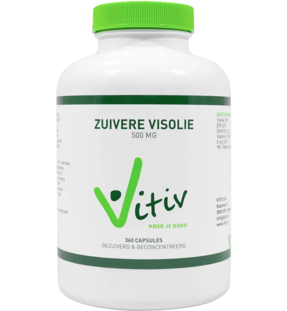 Vitiv Zuivere Visolie 500Mg (360 capsules)