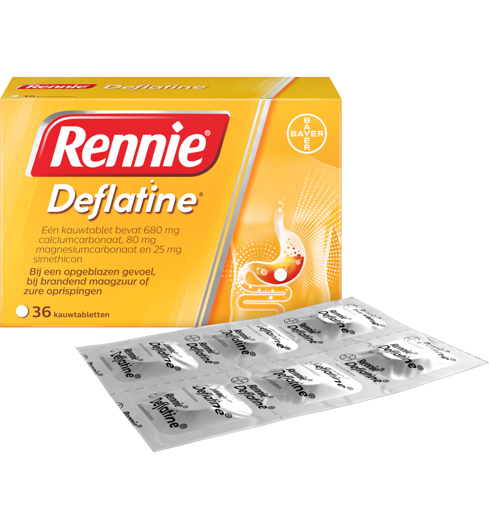 Rennie Deflatine (36 tabletten) - image 2