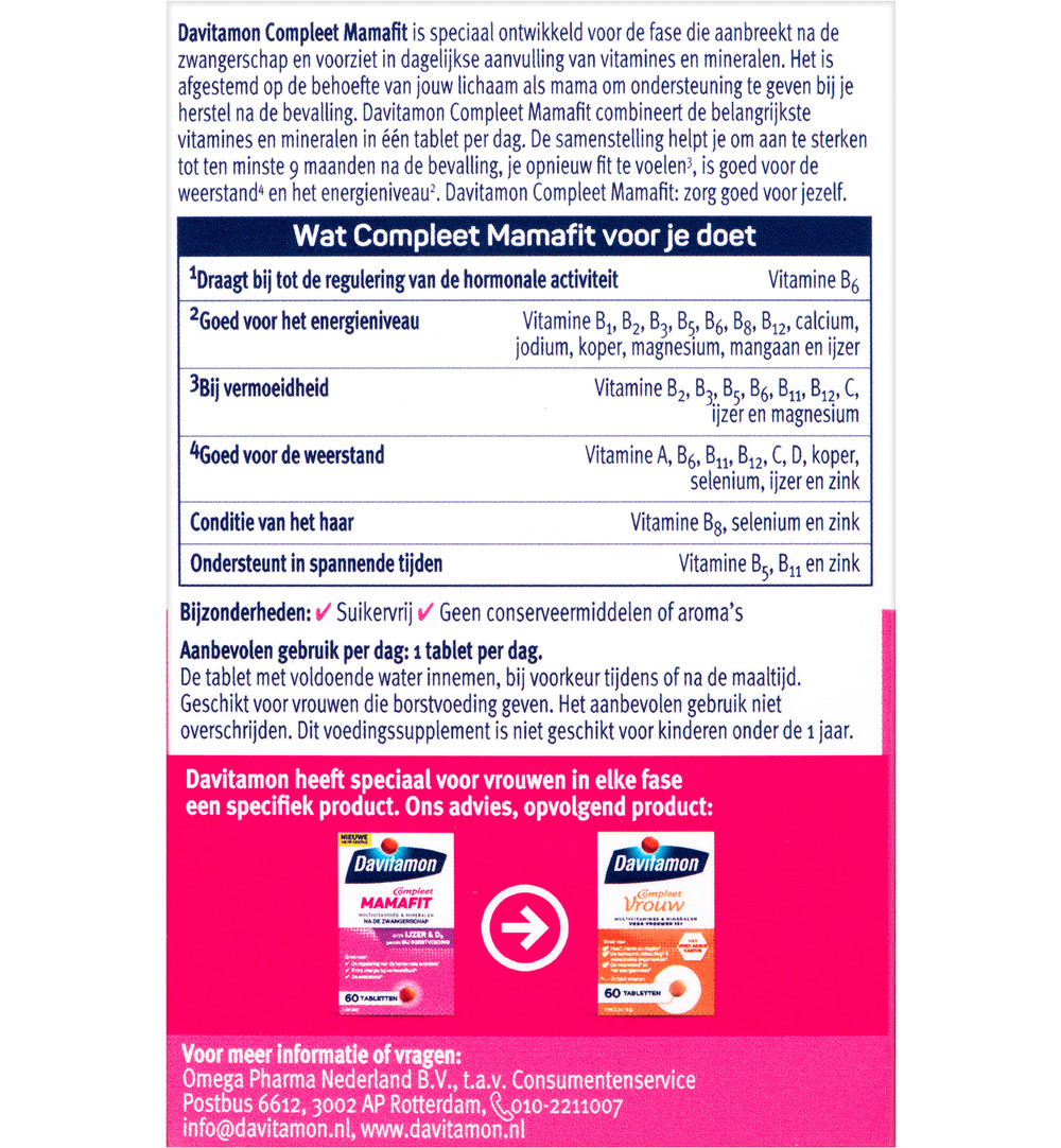 Davitamon Mama fit (60 tabletten) - image 3