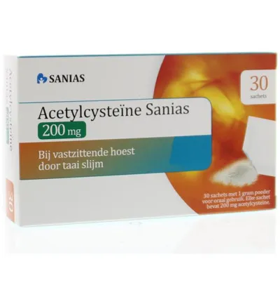 Sanias Acetylcysteine 200mg (30 zakjes)