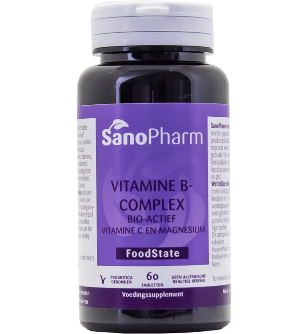 Sanopharm Vitamine B Complex & C & Magnesium (60 tabletten)