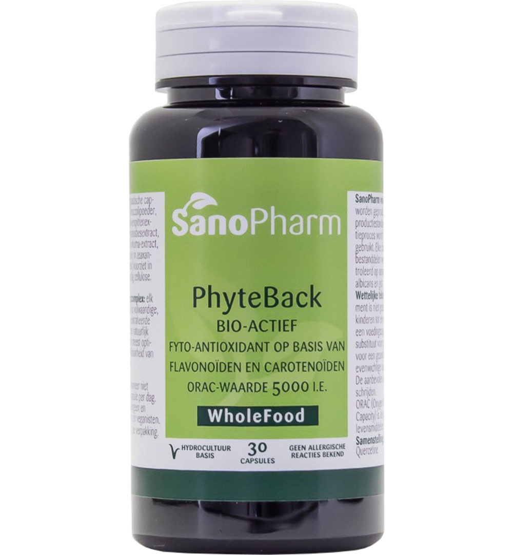 Sanopharm Phyte-Back Antioxidanten Wholefood (30 capsules)