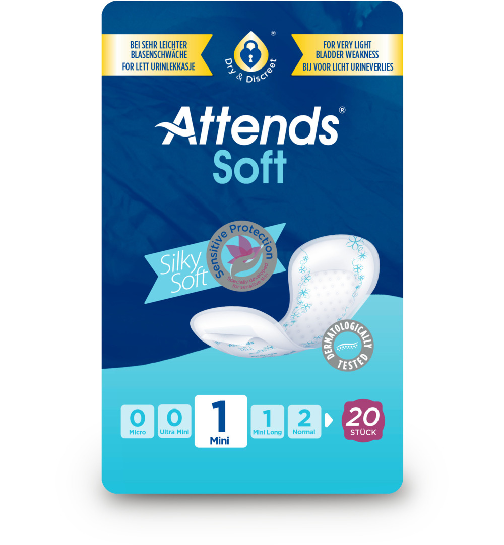 Attends Inlegger Soft Mini 1 (20 Stuks)
