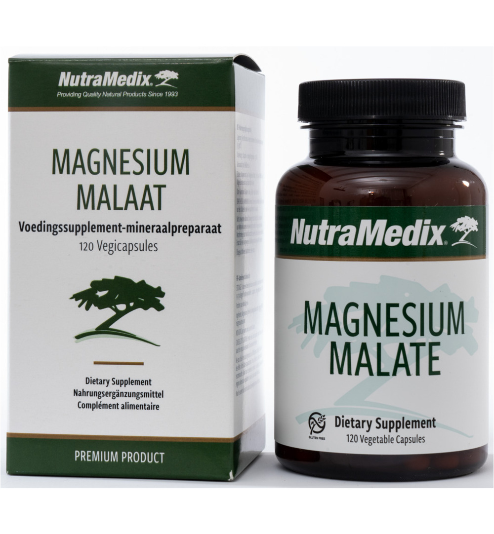 Nutramedix Magnesium Malaat (120 vega capsules)