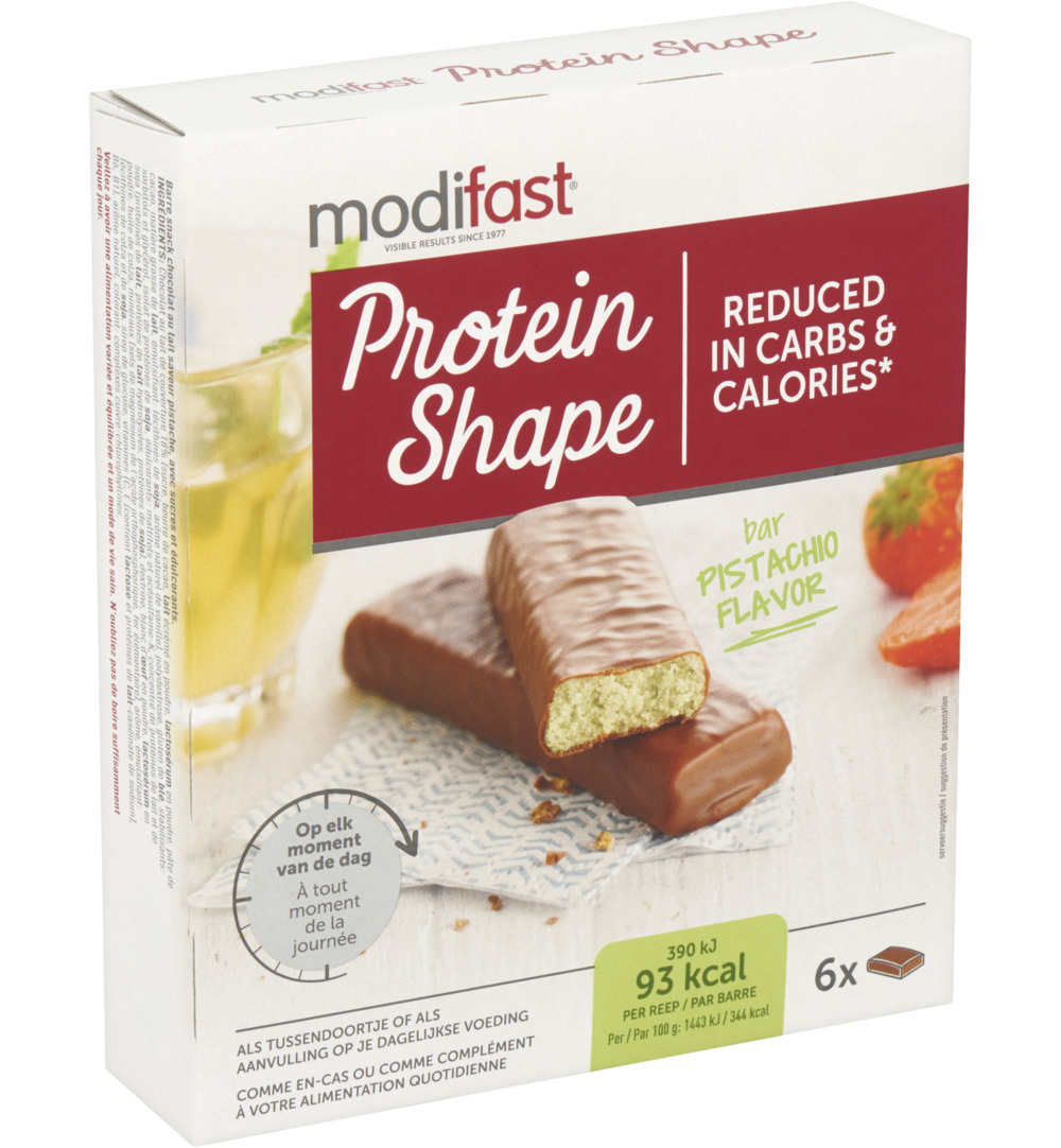 Modifast Protein Shape Reep Chocolade/Pistache (162 gr)