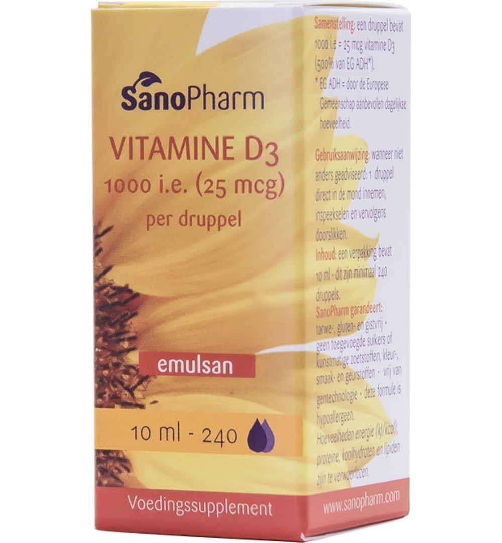 Sanopharm Vitamine D3 1000IE Emulsan (10 ml)