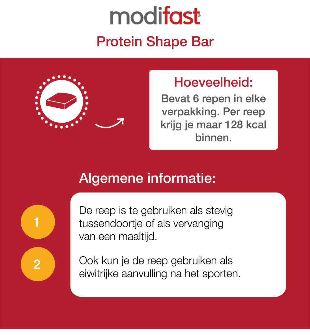 Modifast Protein Shape Reep Chocolade (162 gr)