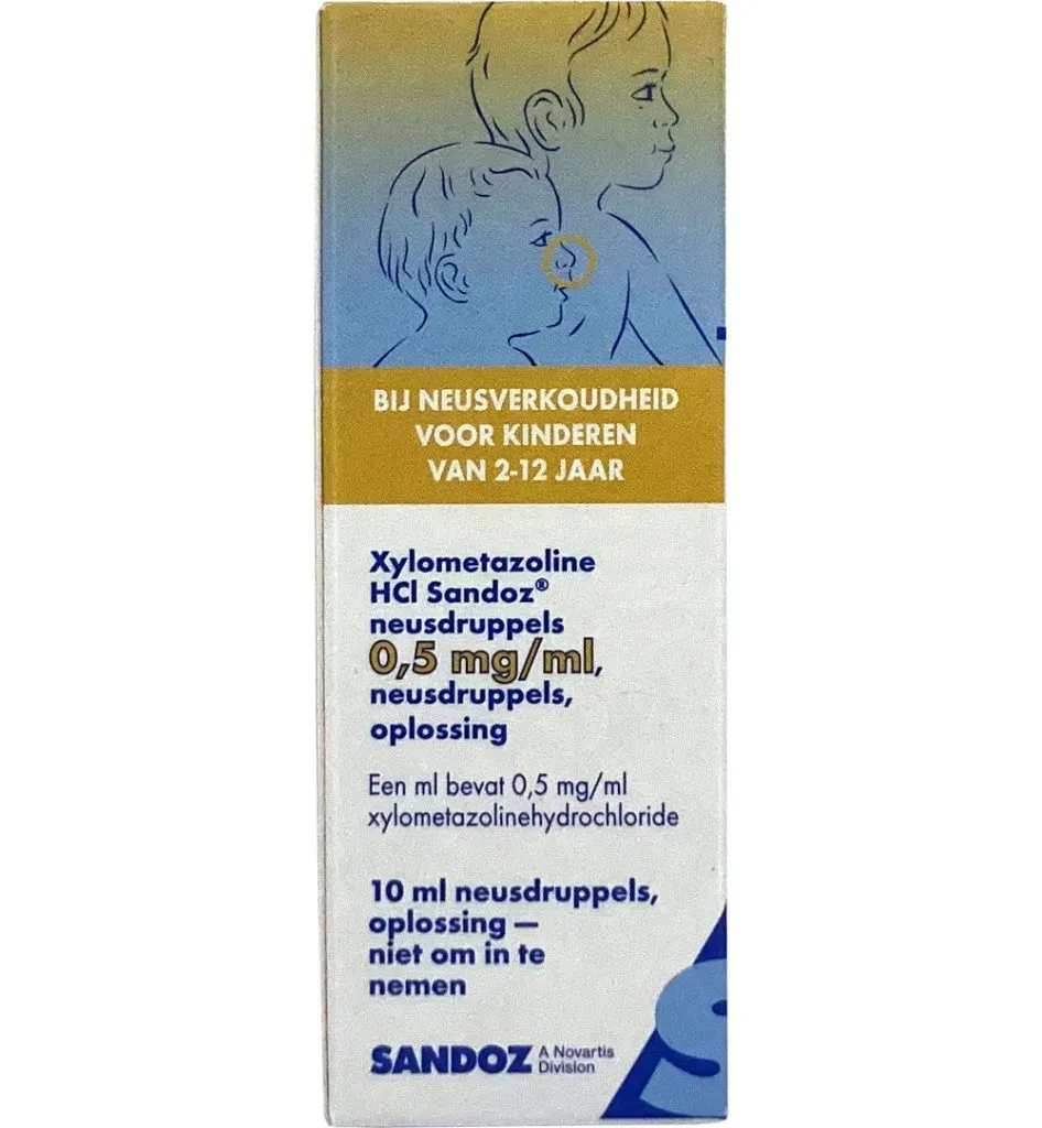 Sandoz Xylometazoline 0,5mg/ml druppels (10 ml)