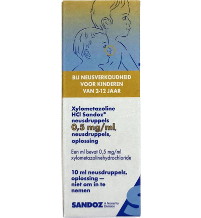 Sandoz Xylometazoline 0,5mg/ml druppels (10 ml)