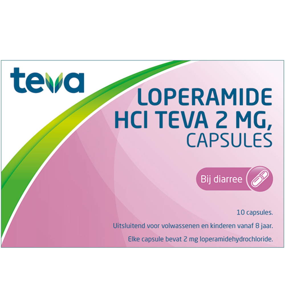 Teva Loperamide HCL 2 mg (10 capsules)