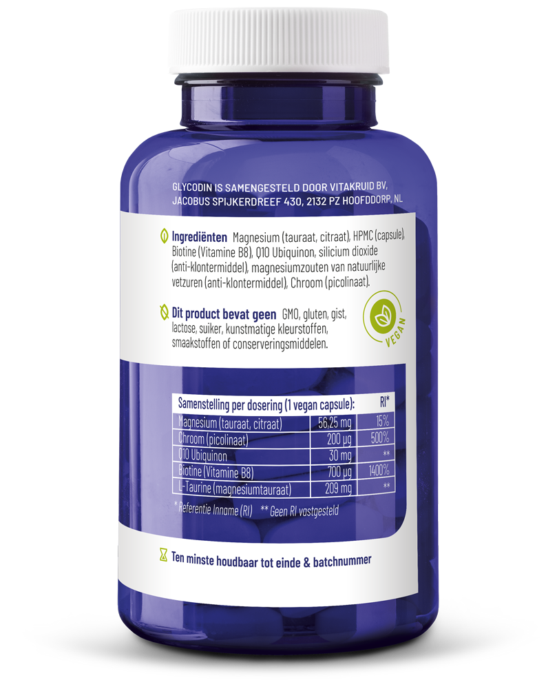 Vitakruid Glycodin Chroom Biotine (90 vega capsules)