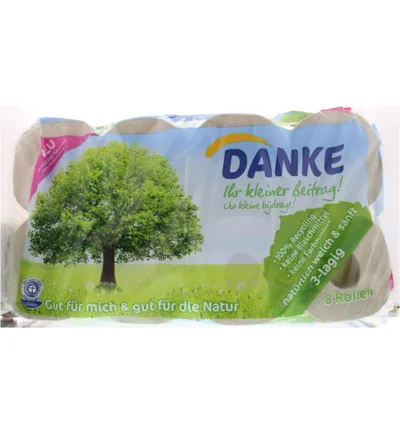 Danke Tissue toiletpapier 3-laags (8 rollen)