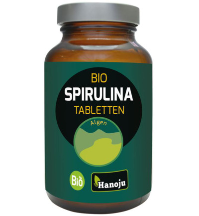 Hanoju Spirulina 400Mg Glas Flacon Bi (800 tabletten)