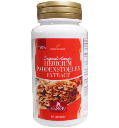 Hanoju Hericium paddenstoel extract 400mg (90 tabletten)