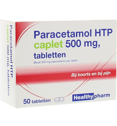 Healthypharm Paracetamol Caplet 500 (50 stuks)