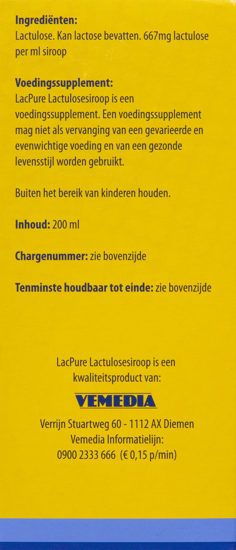 Lacpure Lactulosesiroop (200 ml) - image 2