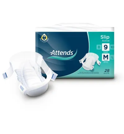 Attends Slip Active 9 Maat M (28 stuks)